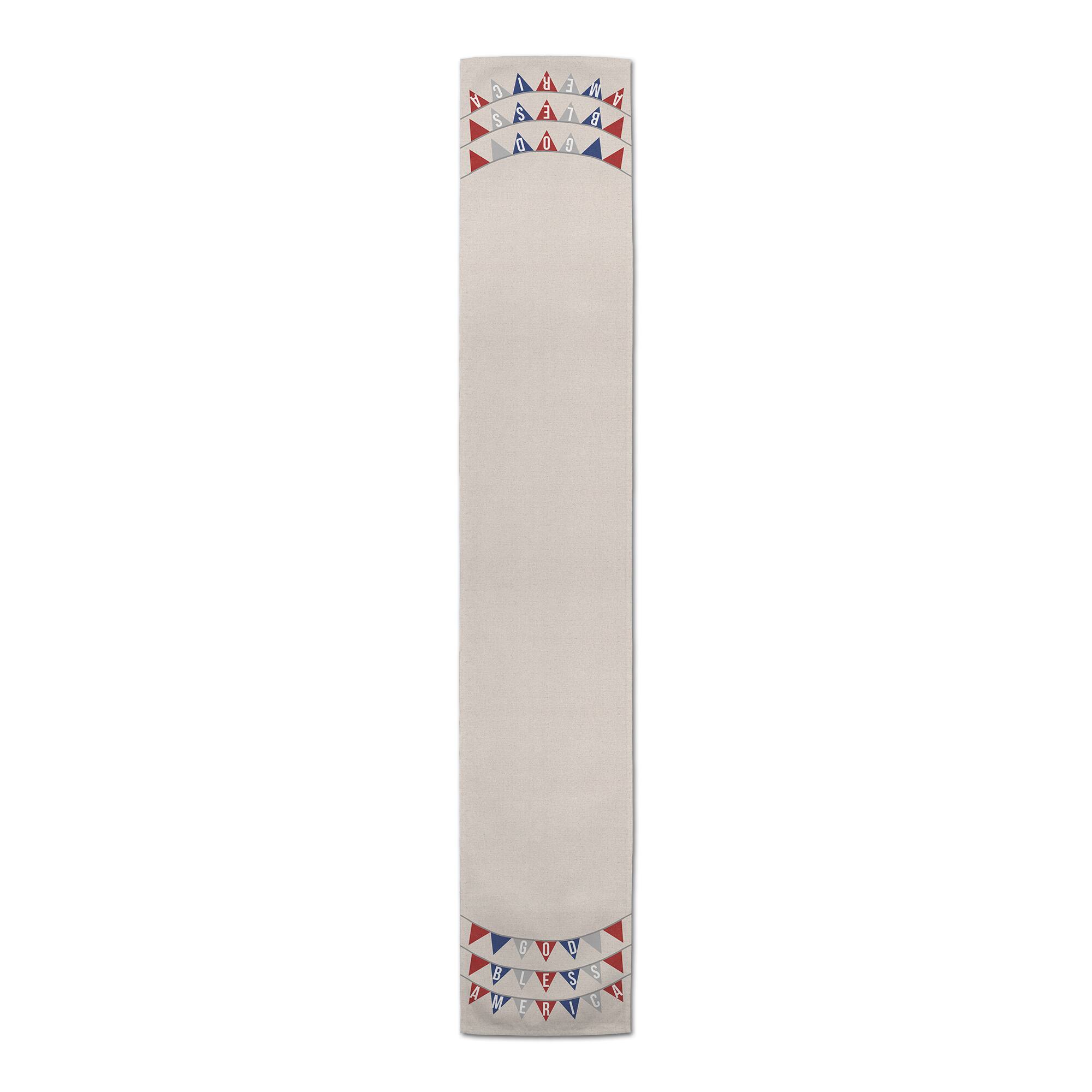 God Bless America Garlands Outdoor Table Runner